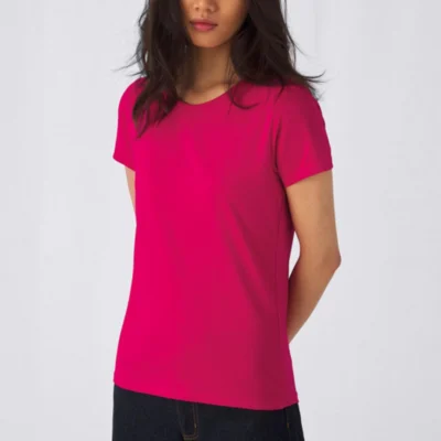 Camiseta Algodón Calidad Alta <br><small><strong><i>Modelo MUJER de B&C</i></small></strong>