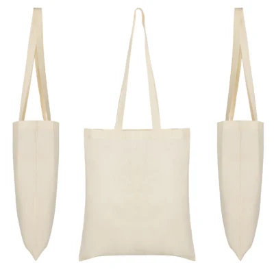 Bolsa "Tote" Algodón Natural Calidad Económica <br><strong><small><i>Modelo NATURAL 140 g. de ROLY</i></small></strong>