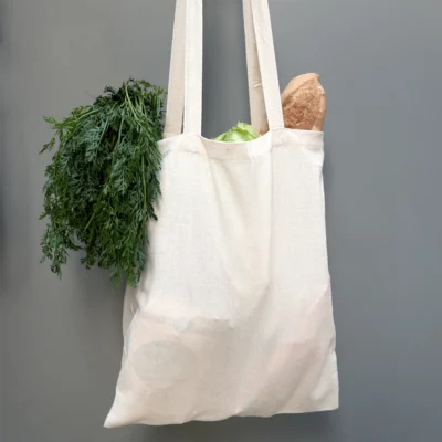 Bolsa "Tote" Algodón Natural Calidad Media <br><strong><small><i>Modelo NATURAL de ROLY</i></small></strong>