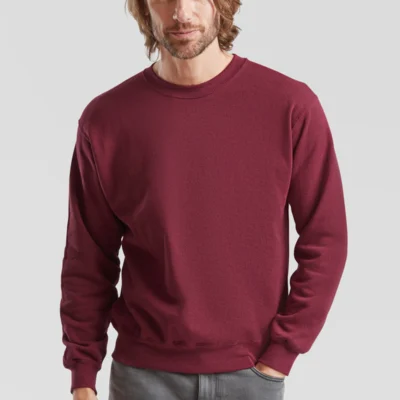Sudadera Cuello Redondo Calidad Económica <br><strong><small><i>Modelo UNISEX de FRUIT OF THE LOOM</i></small></strong>